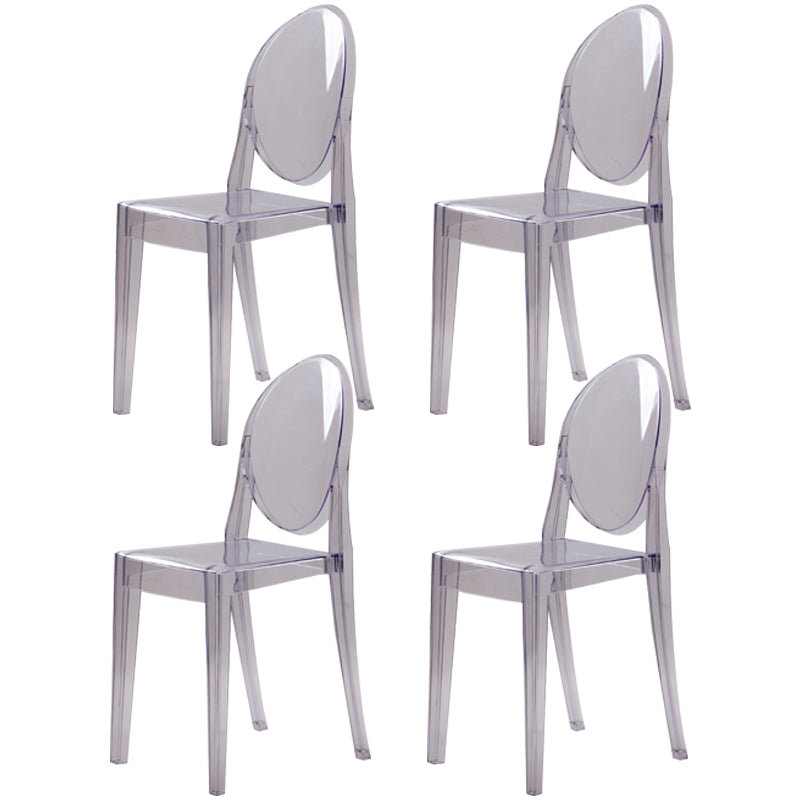 Plastic Chairs Modern Kitchen Side Chair of 13'' Wide Open Back Dining Side Chair