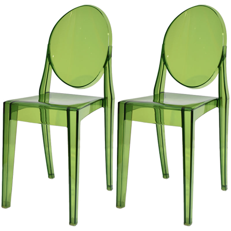 Plastic Chairs Modern Kitchen Side Chair of 13'' Wide Open Back Dining Side Chair