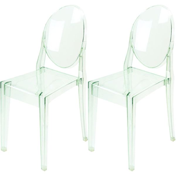 Plastic Chairs Modern Kitchen Side Chair of 13'' Wide Open Back Dining Side Chair