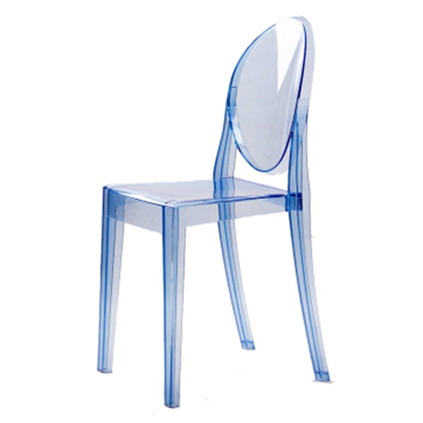 Plastic Chairs Modern Kitchen Side Chair of 13'' Wide Open Back Dining Side Chair