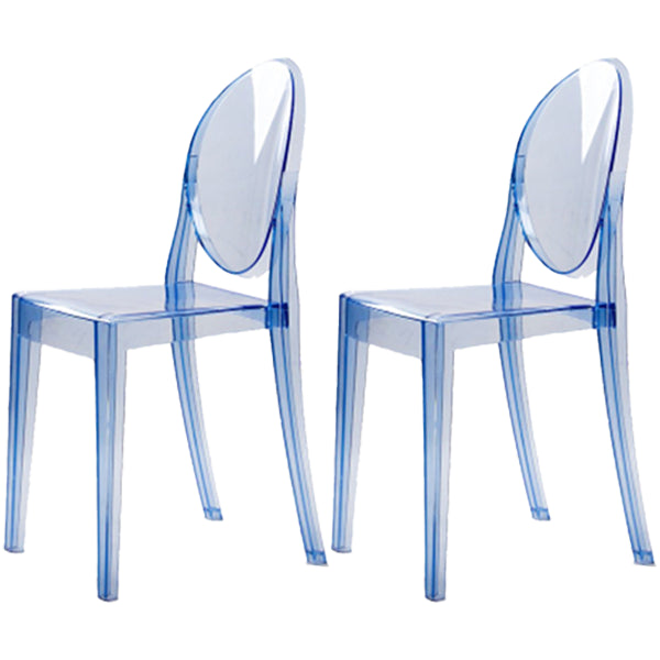 Plastic Chairs Modern Kitchen Side Chair of 13'' Wide Open Back Dining Side Chair