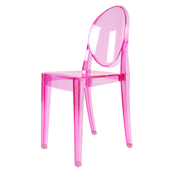 Plastic Chairs Modern Kitchen Side Chair of 13'' Wide Open Back Dining Side Chair
