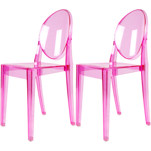 Plastic Chairs Modern Kitchen Side Chair of 13'' Wide Open Back Dining Side Chair