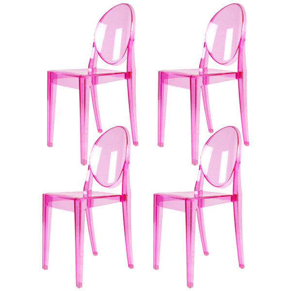 Plastic Chairs Modern Kitchen Side Chair of 13'' Wide Open Back Dining Side Chair
