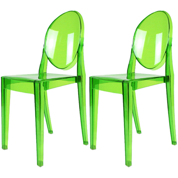 Plastic Chairs Modern Kitchen Side Chair of 13'' Wide Open Back Dining Side Chair
