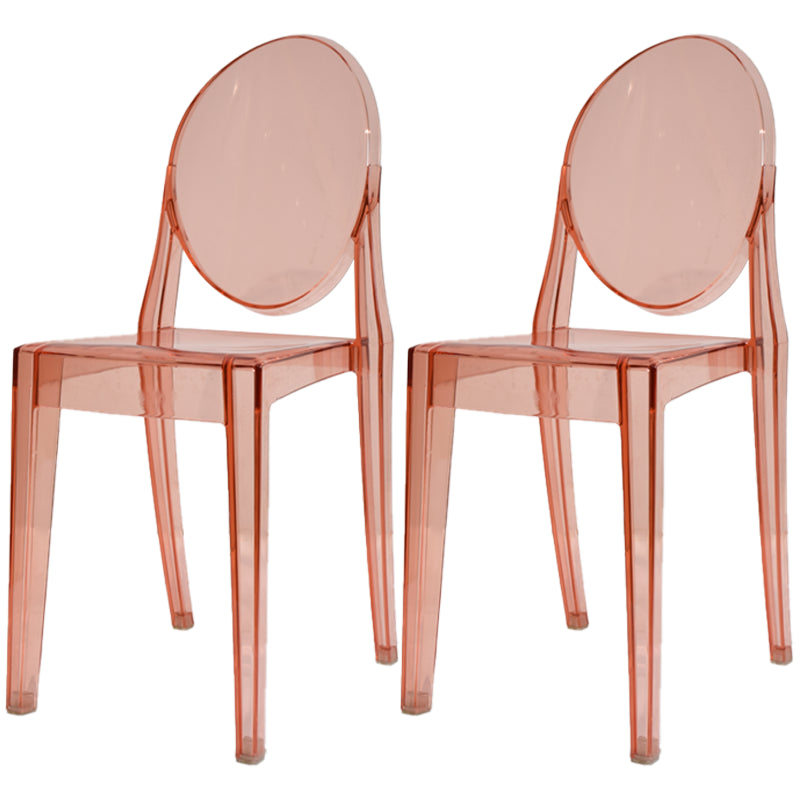 Plastic Chairs Modern Kitchen Side Chair of 13'' Wide Open Back Dining Side Chair