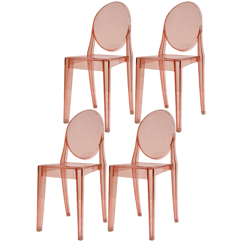 Plastic Chairs Modern Kitchen Side Chair of 13'' Wide Open Back Dining Side Chair