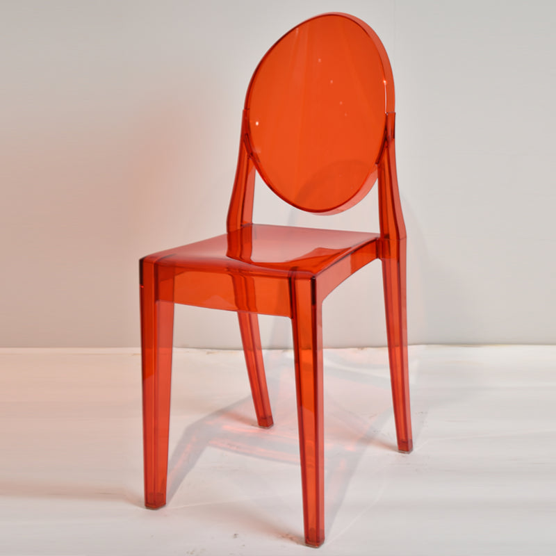 Plastic Chairs Modern Kitchen Side Chair of 13'' Wide Open Back Dining Side Chair