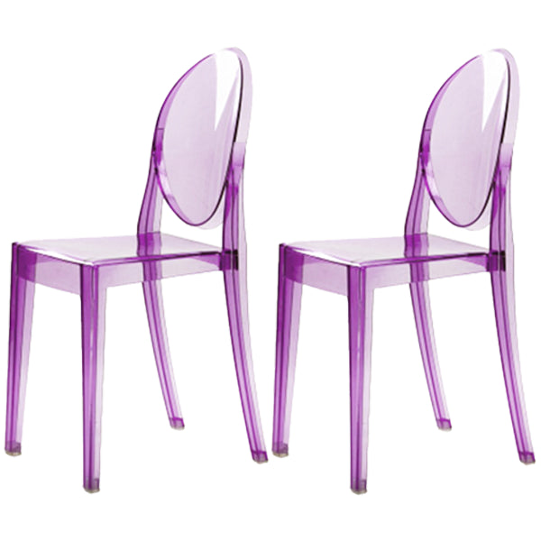 Plastic Chairs Modern Kitchen Side Chair of 13'' Wide Open Back Dining Side Chair