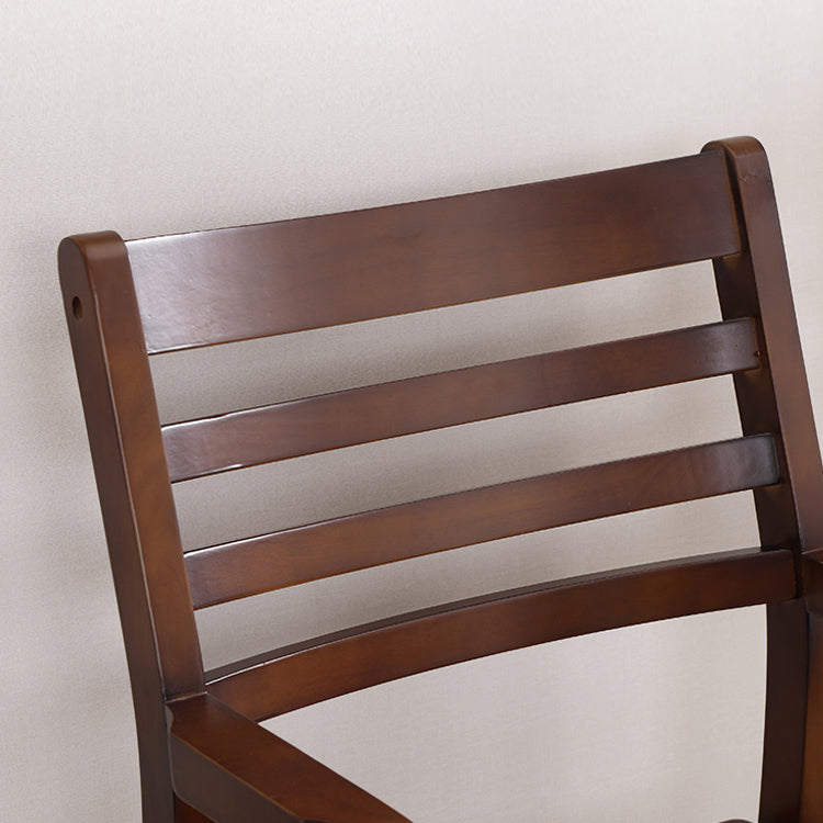 Fauteuil de salle à manger traditionnel en bois de 20 pouces de large, avec dossier en échelle, pour usage domestique