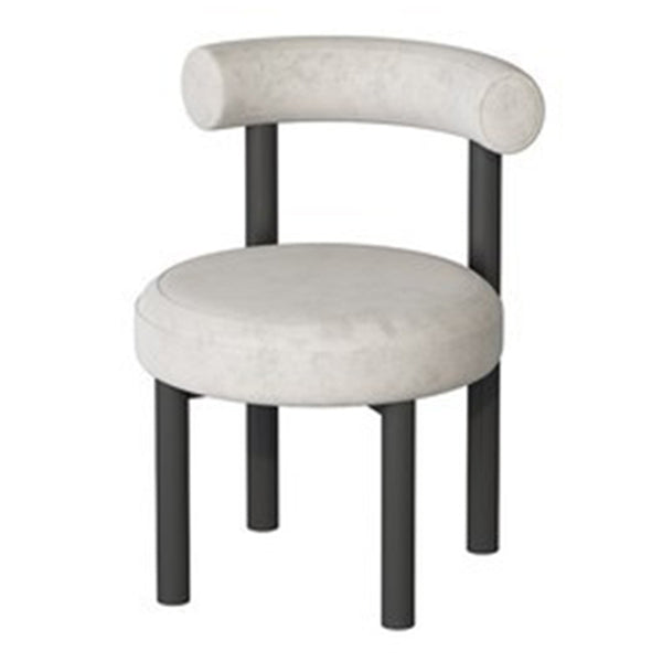 Minimalist Opening Back Dining Side Chair Metal Kitchen Dining Side Chair