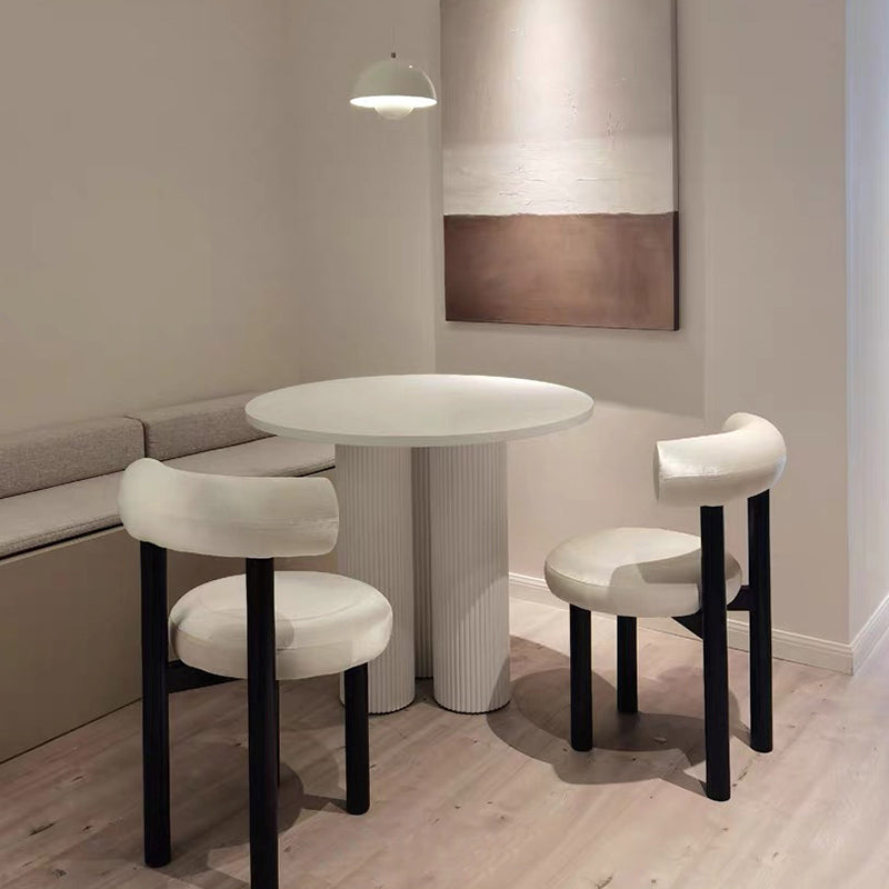 Minimalist Opening Back Dining Side Chair Metal Kitchen Dining Side Chair