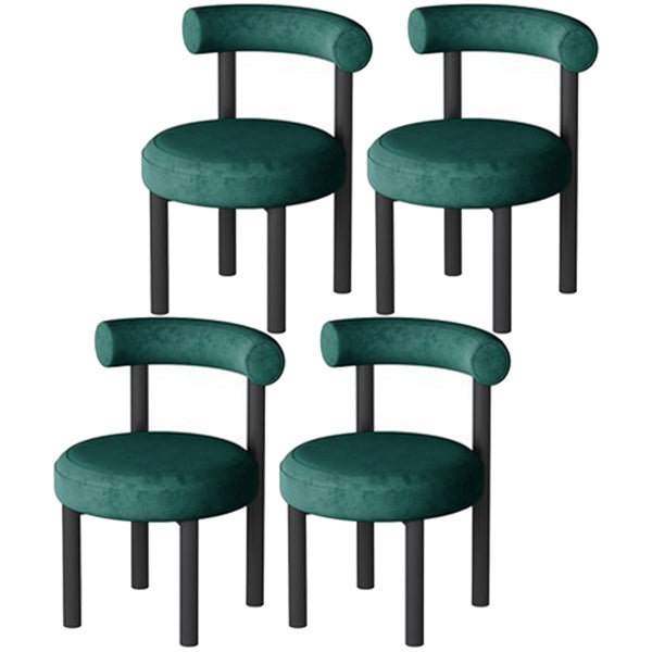Minimalist Opening Back Dining Side Chair Metal Kitchen Dining Side Chair
