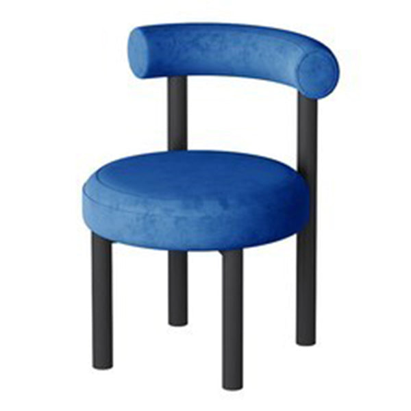 Minimalist Opening Back Dining Side Chair Metal Kitchen Dining Side Chair