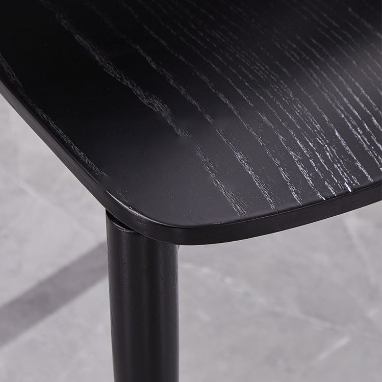 Modern Style Solid Wood Side Chair Matte Finish Open Back Dining Chair