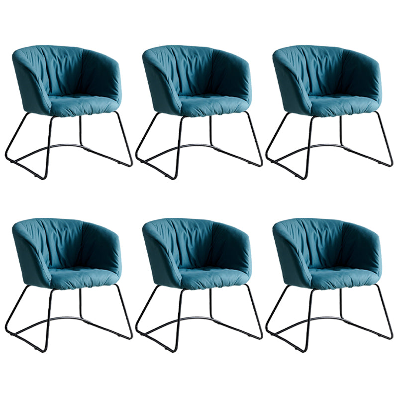 Moderner schwarzer fester Rücken -Essarm Stuhl Metall Küche Essarm Stuhl