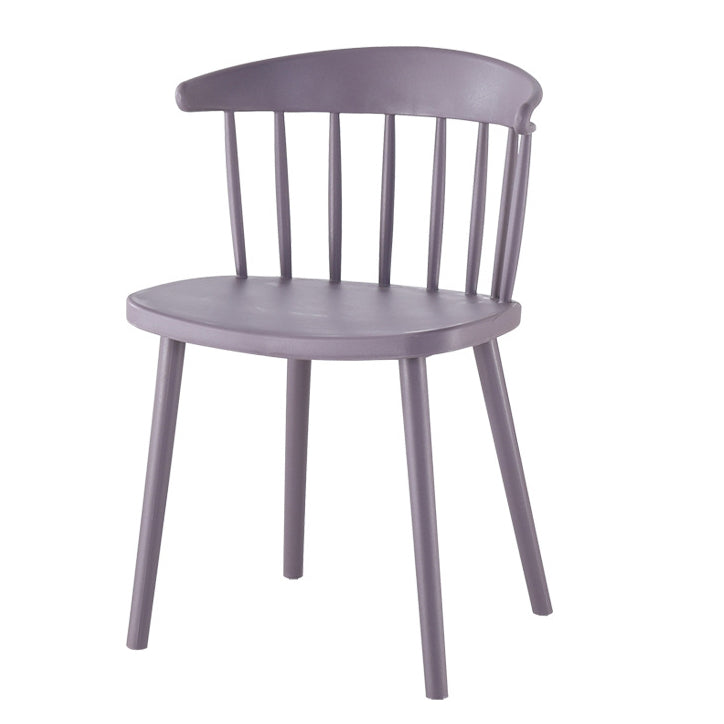 Accueil Chaise d'appoint contemporaine Ensemble de chaises de salle à manger en plastique à dossier Windsor