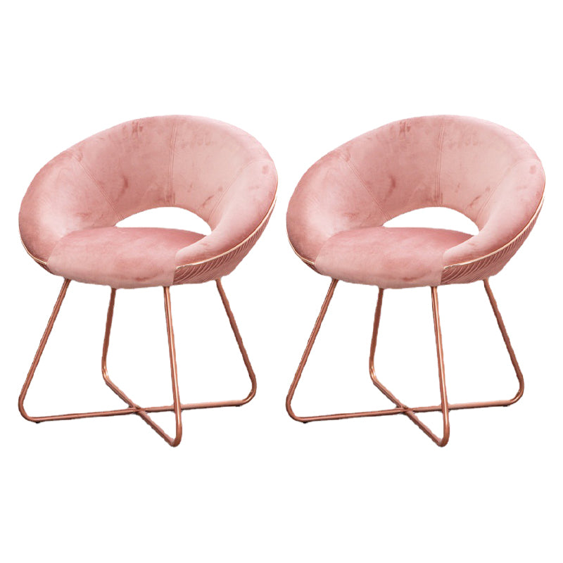 Minimalist Metal Kitchen Dining Side Chair Opening Back Dining Side Chair