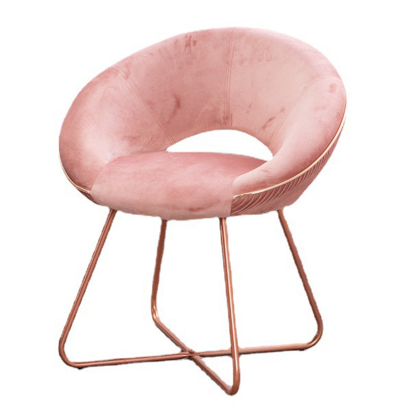 Minimalist Metal Kitchen Dining Side Chair Opening Back Dining Side Chair