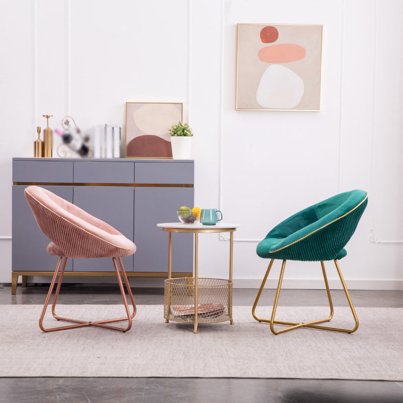 Minimalist Metal Kitchen Dining Side Chair Opening Back Dining Side Chair