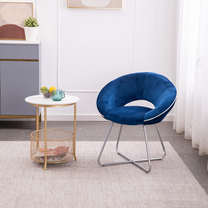 Minimalist Metal Kitchen Dining Side Chair Opening Back Dining Side Chair