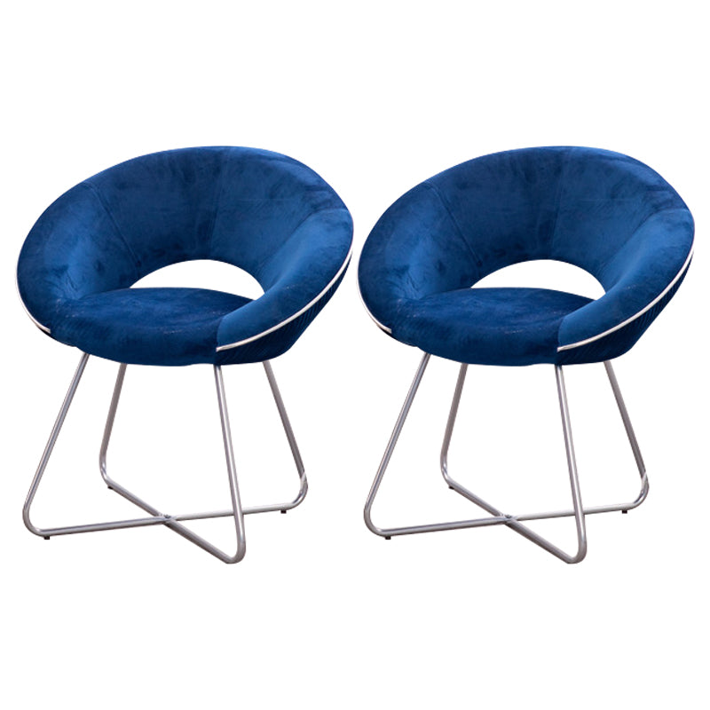 Minimalist Metal Kitchen Dining Side Chair Opening Back Dining Side Chair