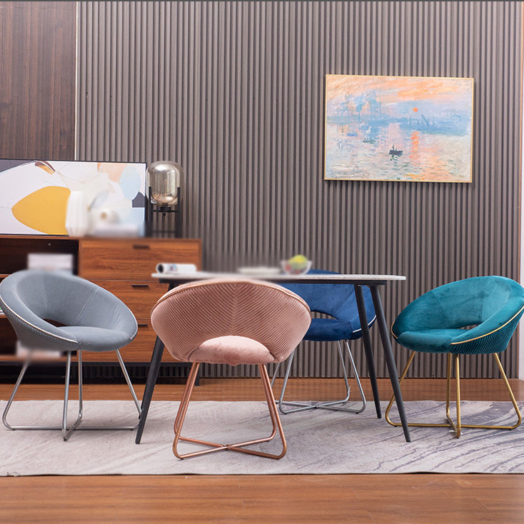 Minimalist Metal Kitchen Dining Side Chair Opening Back Dining Side Chair