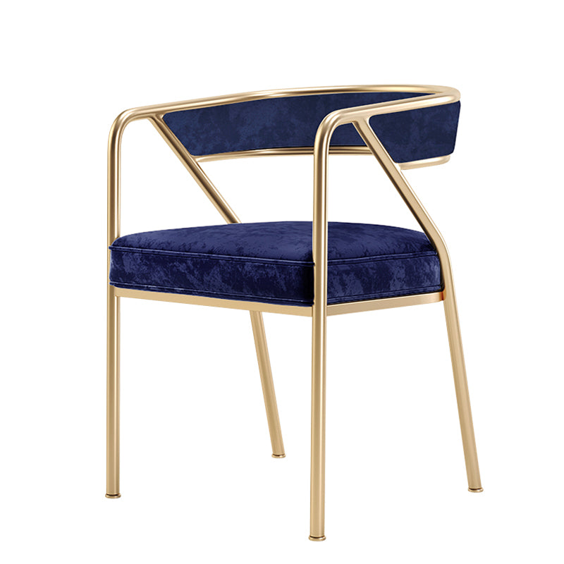 Flannel Scandinavian Restaurant Arm Chair Open Multi-color Dining Chair