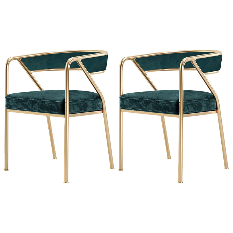 Flannel Scandinavian Restaurant Arm Chair Open Multi-color Dining Chair