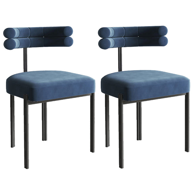 Les chaises en métal de style de Glam placent les chaises latérales arrière ouvertes de cuisine de salle à manger