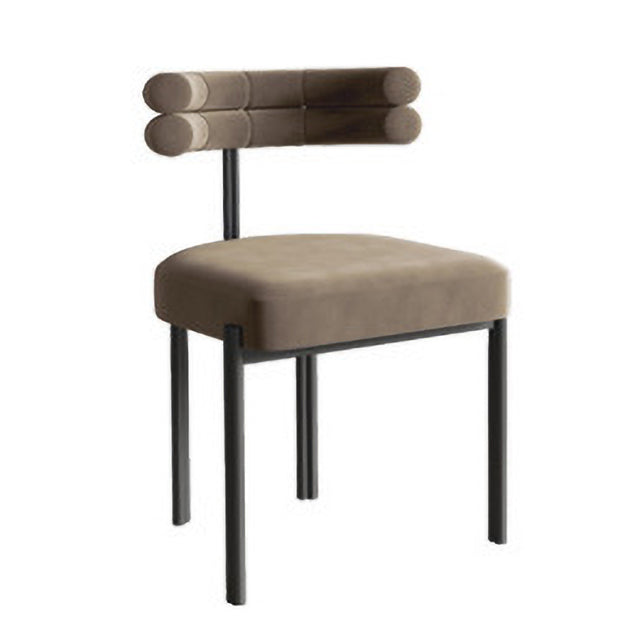 Les chaises en métal de style de Glam placent les chaises latérales arrière ouvertes de cuisine de salle à manger