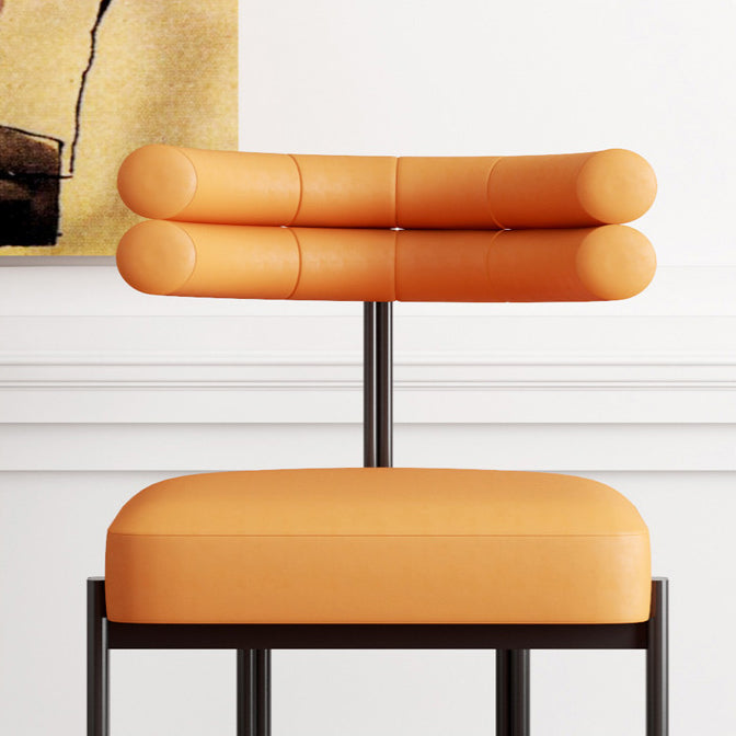 Les chaises en métal de style de Glam placent les chaises latérales arrière ouvertes de cuisine de salle à manger