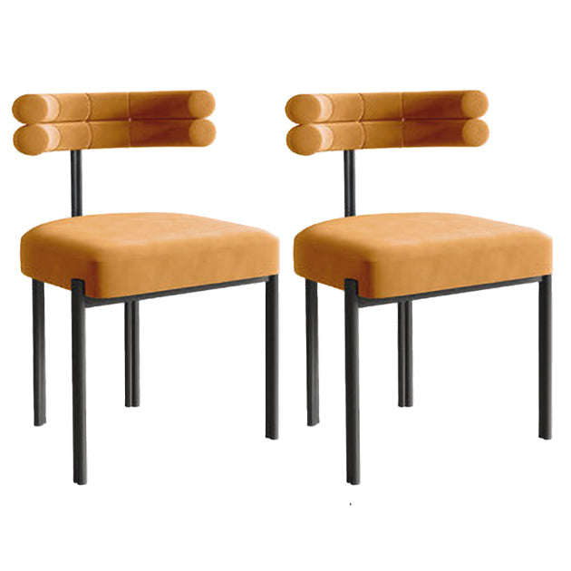 Les chaises en métal de style de Glam placent les chaises latérales arrière ouvertes de cuisine de salle à manger