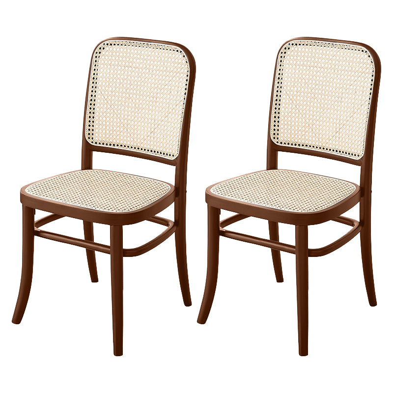 Modern Solid Wood Kitchen Dining Side Chair Opening Back Dining Side Chair