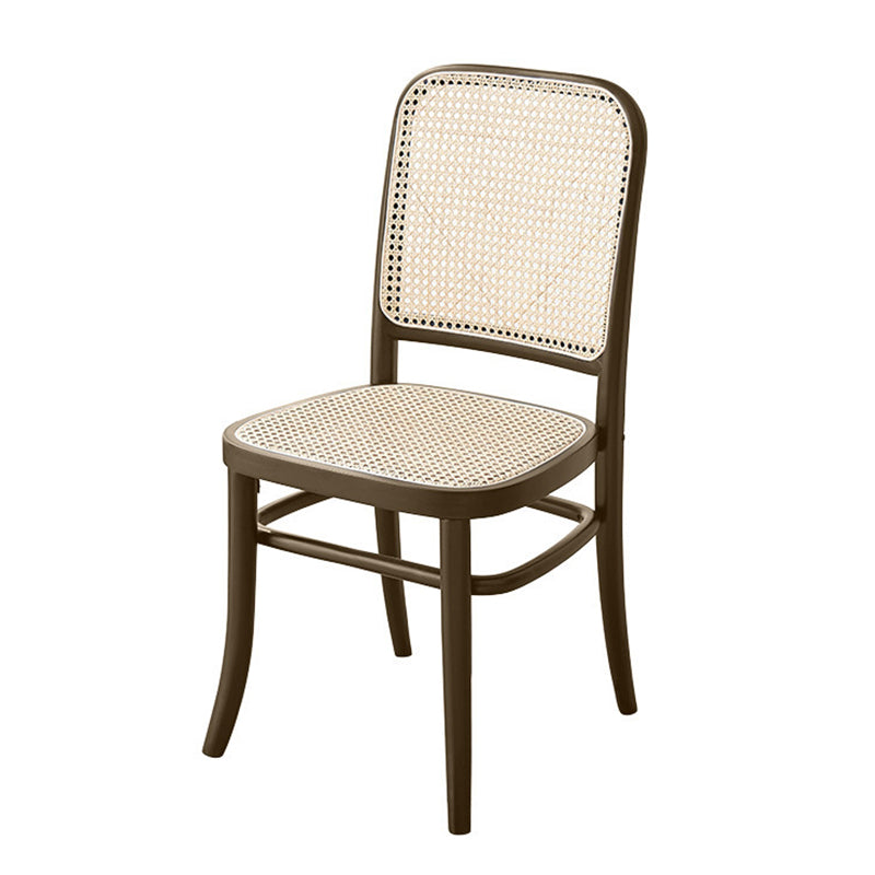 Modern Solid Wood Kitchen Dining Side Chair Opening Back Dining Side Chair