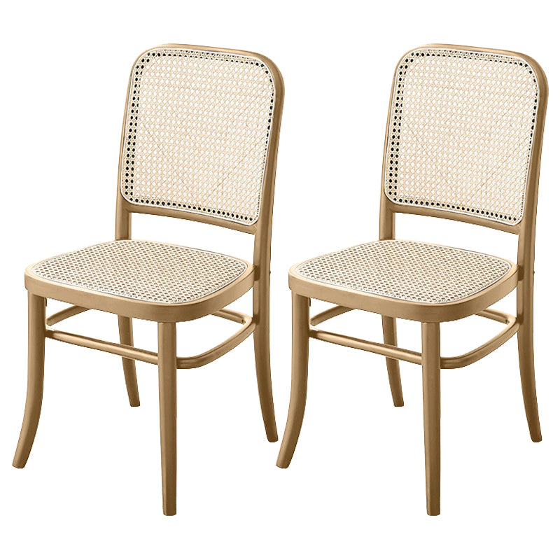 Modern Solid Wood Kitchen Dining Side Chair Opening Back Dining Side Chair