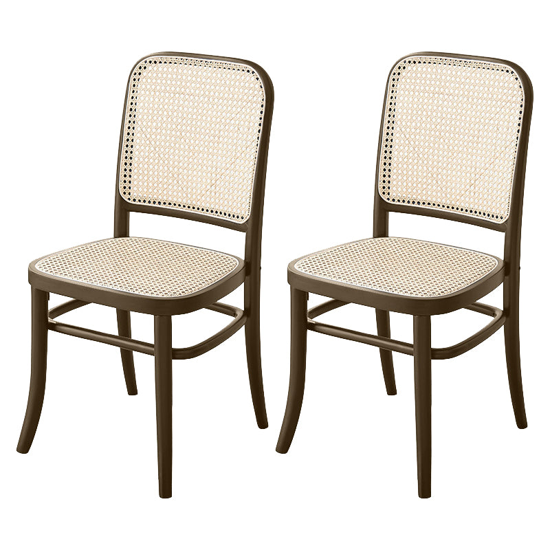 Modern Solid Wood Kitchen Dining Side Chair Opening Back Dining Side Chair