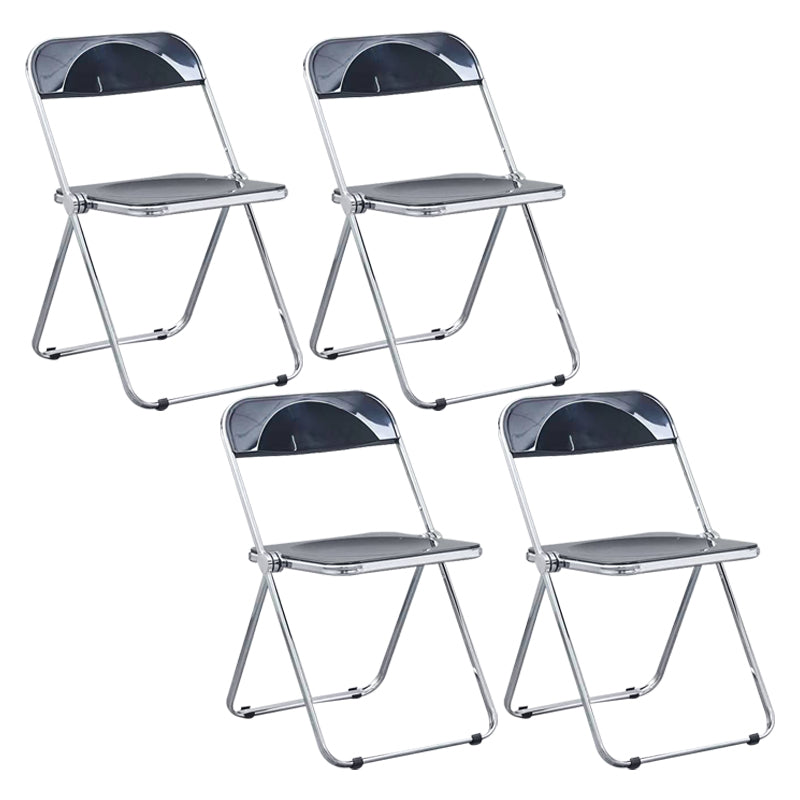 Metal sin brazos del estilo nórdico que cena la silla lateral plegable apilable de las sillas para el uso en el hogar