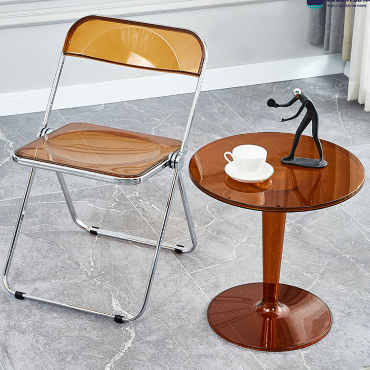 Metal sin brazos del estilo nórdico que cena la silla lateral plegable apilable de las sillas para el uso en el hogar