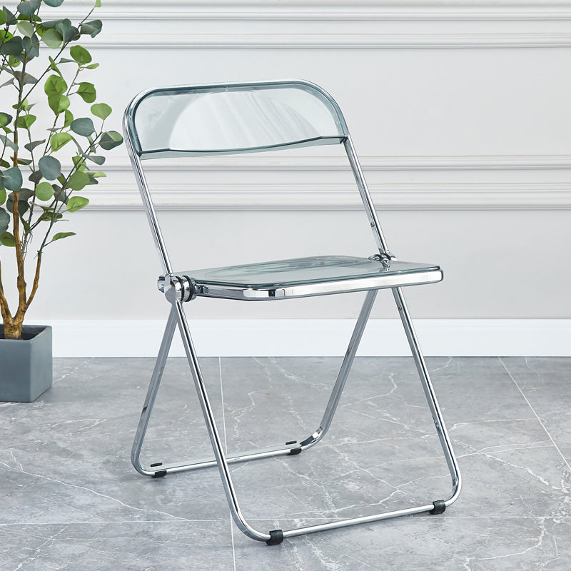 Metal sin brazos del estilo nórdico que cena la silla lateral plegable apilable de las sillas para el uso en el hogar