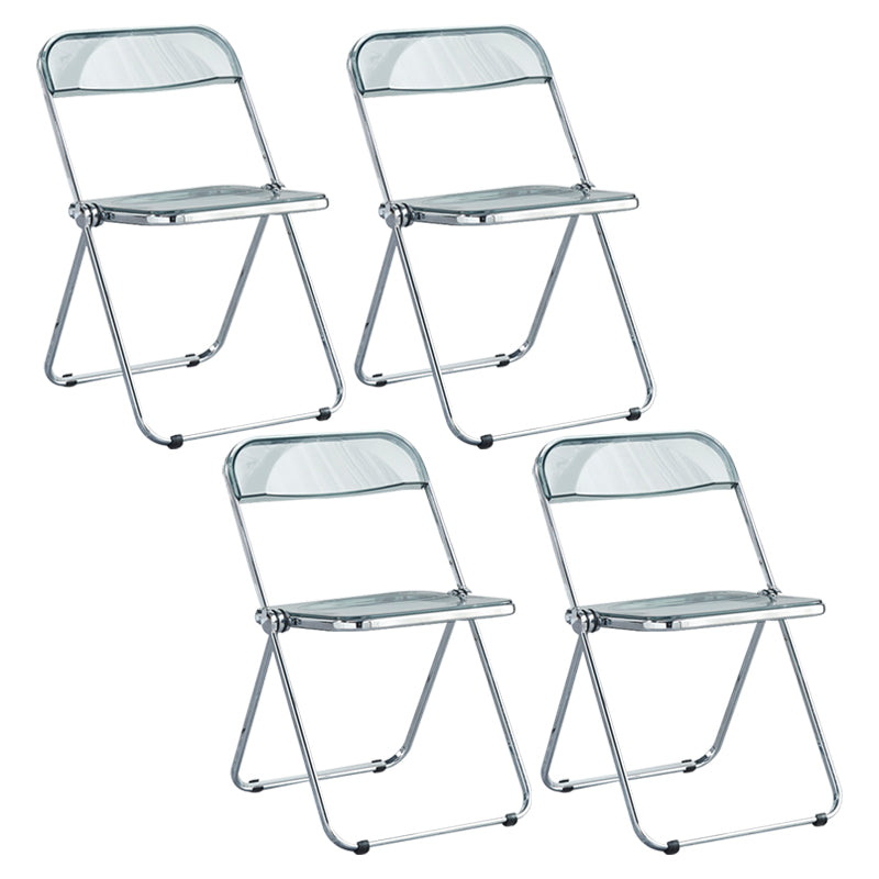 Metal sin brazos del estilo nórdico que cena la silla lateral plegable apilable de las sillas para el uso en el hogar