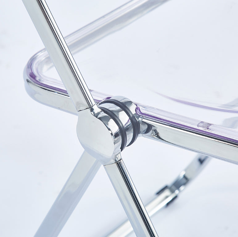Metal sin brazos del estilo nórdico que cena la silla lateral plegable apilable de las sillas para el uso en el hogar