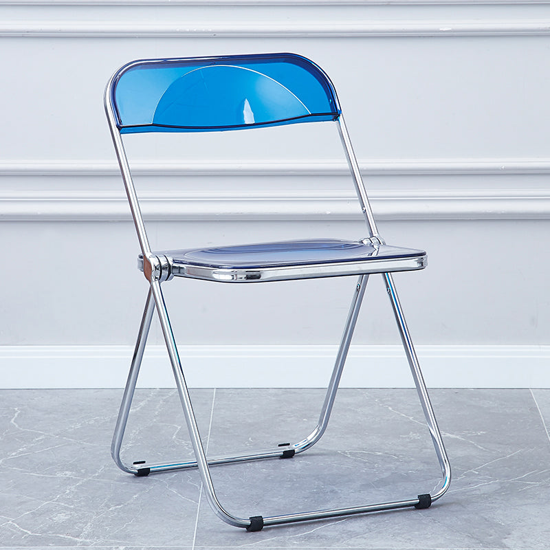 Metal sin brazos del estilo nórdico que cena la silla lateral plegable apilable de las sillas para el uso en el hogar