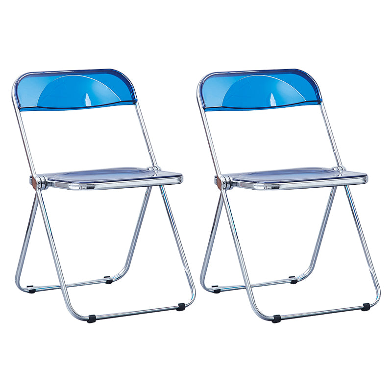 Metal sin brazos del estilo nórdico que cena la silla lateral plegable apilable de las sillas para el uso en el hogar