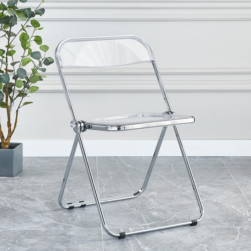 Metal sin brazos del estilo nórdico que cena la silla lateral plegable apilable de las sillas para el uso en el hogar