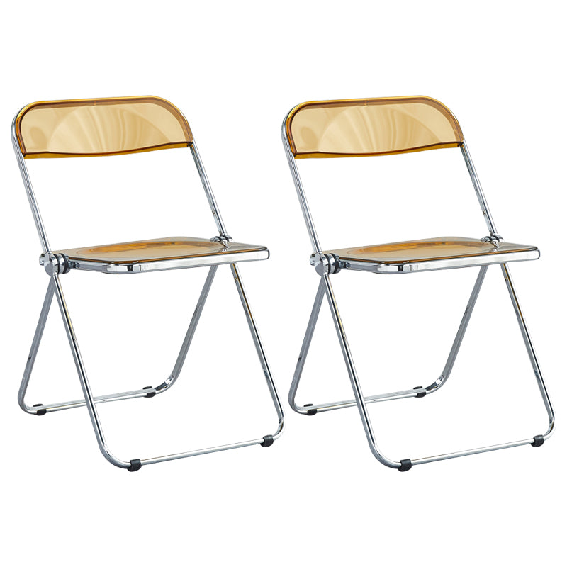 Metal sin brazos del estilo nórdico que cena la silla lateral plegable apilable de las sillas para el uso en el hogar