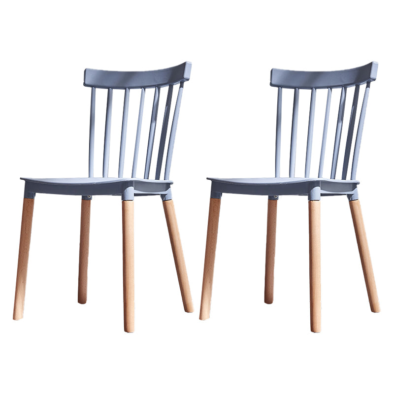 Chaise d'appoint en bois de Style Glam, finition mate, chaise de salle à manger à dossier Windsor pour café