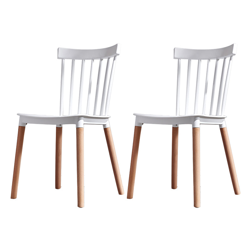 Chaise d'appoint en bois de Style Glam, finition mate, chaise de salle à manger à dossier Windsor pour café