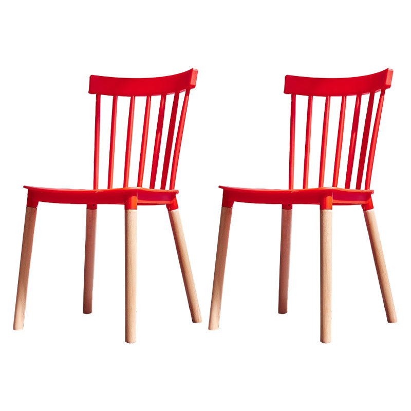 Chaise d'appoint en bois de Style Glam, finition mate, chaise de salle à manger à dossier Windsor pour café
