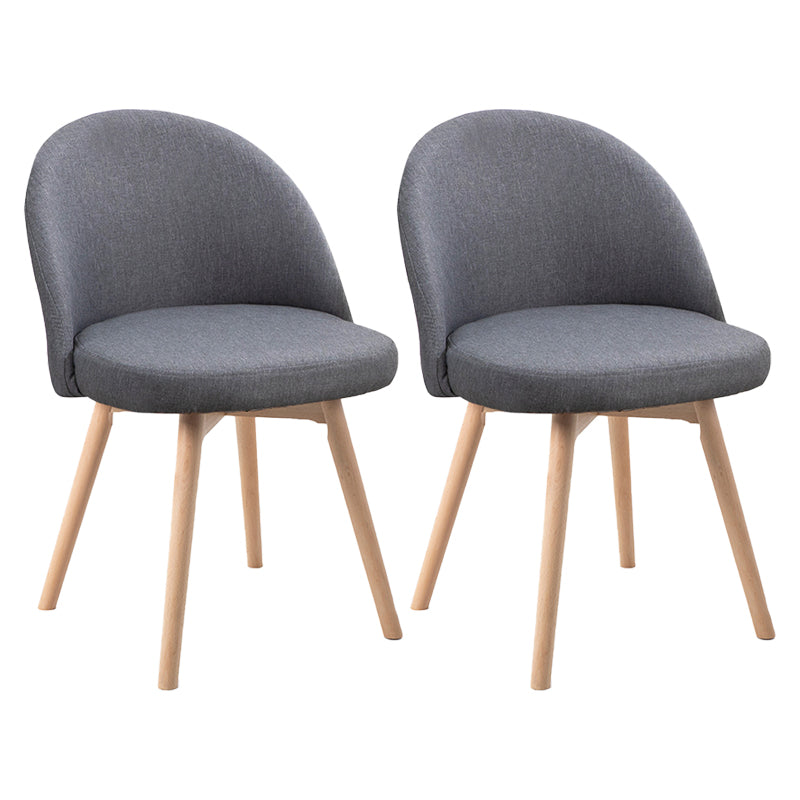 Scandinavian Home Side Chair Parsons Back Wood Upholstered Dining Room Chair